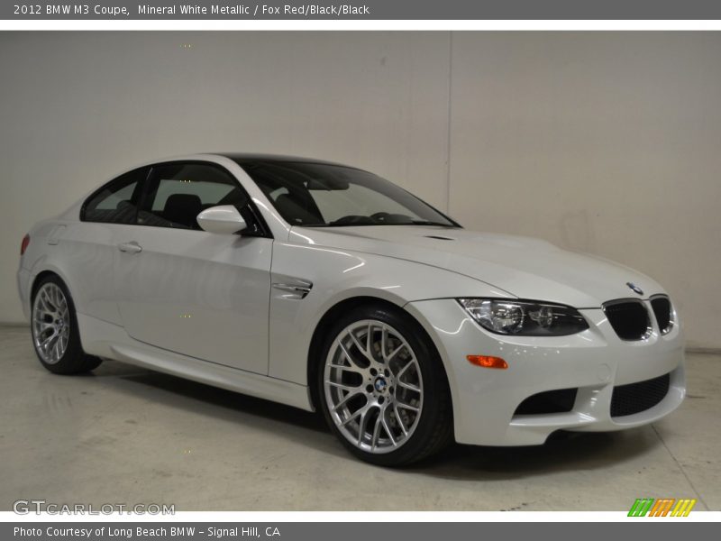 Mineral White Metallic / Fox Red/Black/Black 2012 BMW M3 Coupe