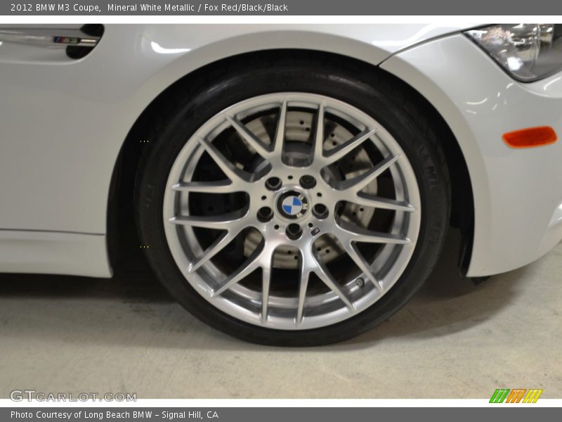 Mineral White Metallic / Fox Red/Black/Black 2012 BMW M3 Coupe