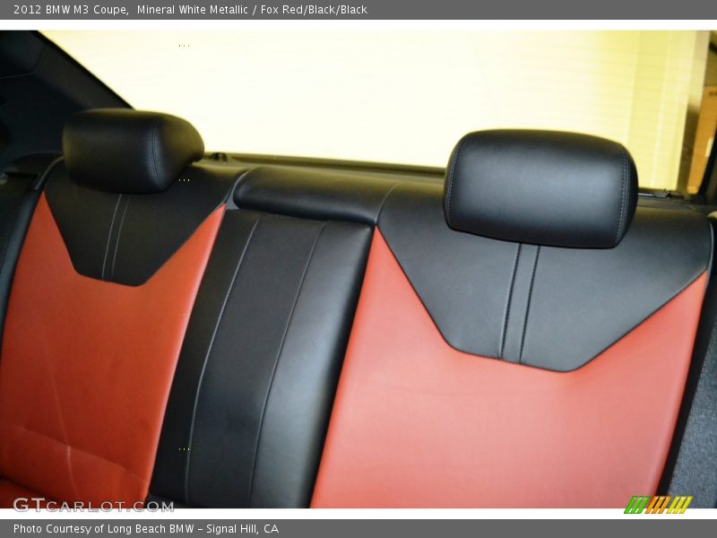 Mineral White Metallic / Fox Red/Black/Black 2012 BMW M3 Coupe