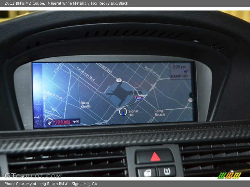 Mineral White Metallic / Fox Red/Black/Black 2012 BMW M3 Coupe