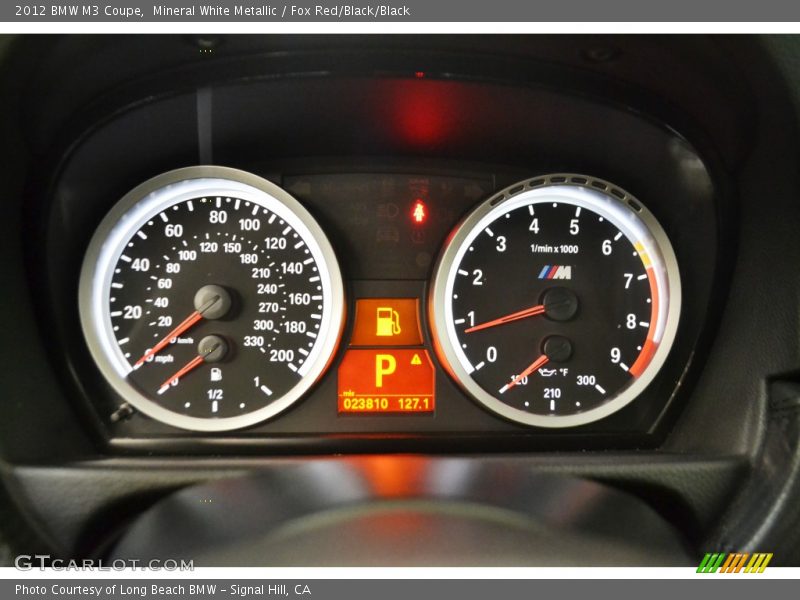 Mineral White Metallic / Fox Red/Black/Black 2012 BMW M3 Coupe