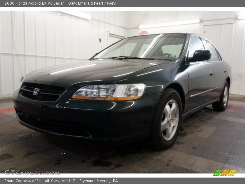 Dark Emerald Pearl / Ivory 2000 Honda Accord EX V6 Sedan