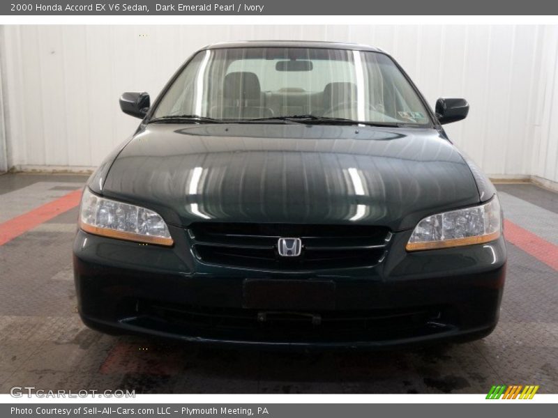 Dark Emerald Pearl / Ivory 2000 Honda Accord EX V6 Sedan