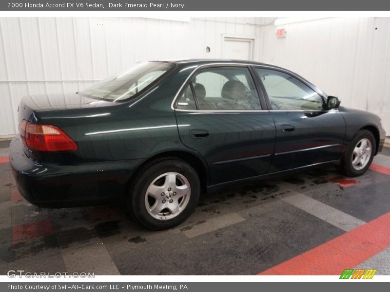 Dark Emerald Pearl / Ivory 2000 Honda Accord EX V6 Sedan