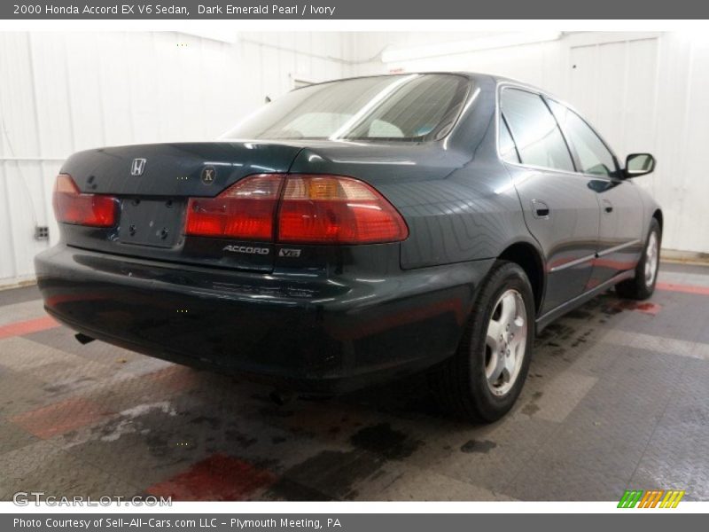 Dark Emerald Pearl / Ivory 2000 Honda Accord EX V6 Sedan