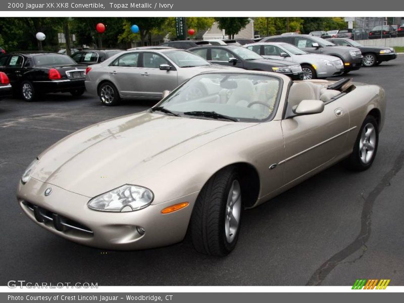 Topaz Metallic / Ivory 2000 Jaguar XK XK8 Convertible