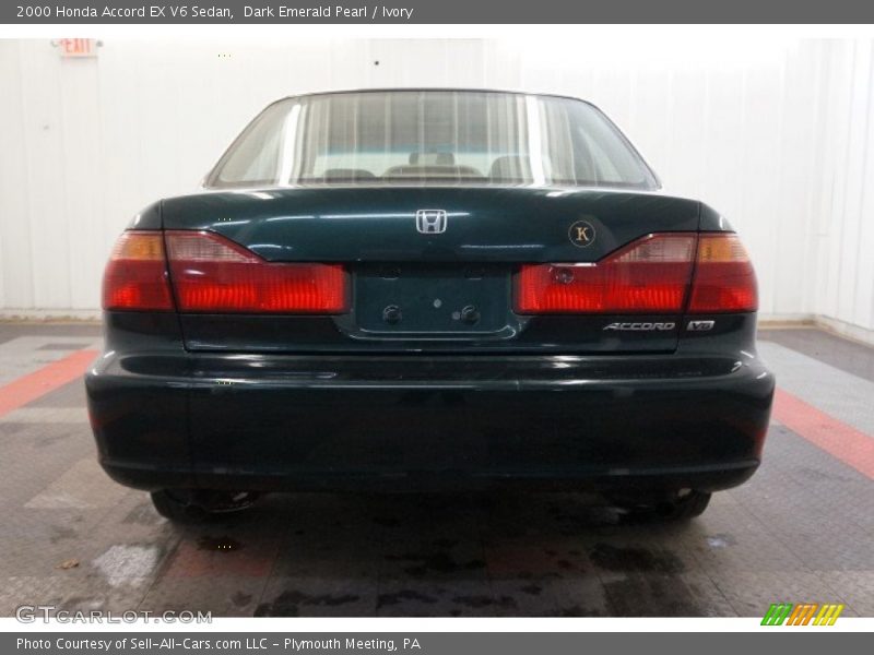 Dark Emerald Pearl / Ivory 2000 Honda Accord EX V6 Sedan