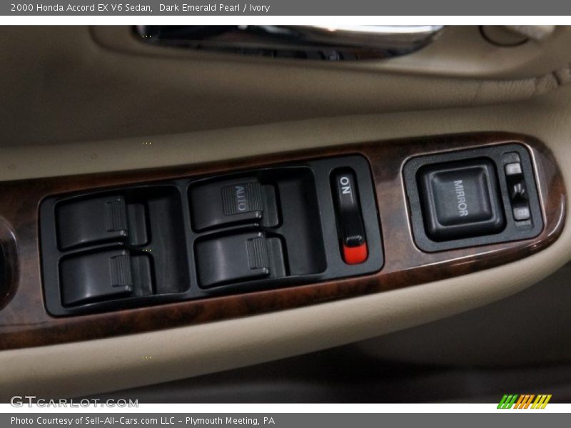 Dark Emerald Pearl / Ivory 2000 Honda Accord EX V6 Sedan