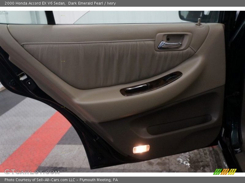 Dark Emerald Pearl / Ivory 2000 Honda Accord EX V6 Sedan