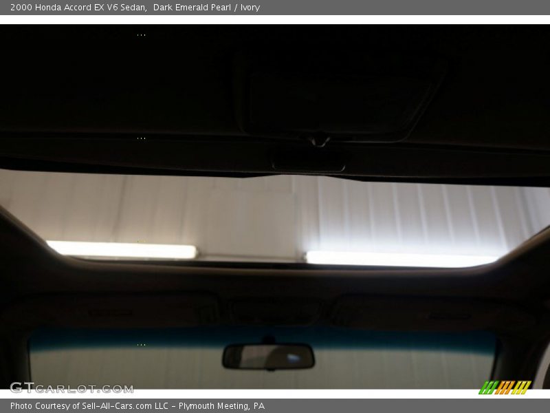 Dark Emerald Pearl / Ivory 2000 Honda Accord EX V6 Sedan