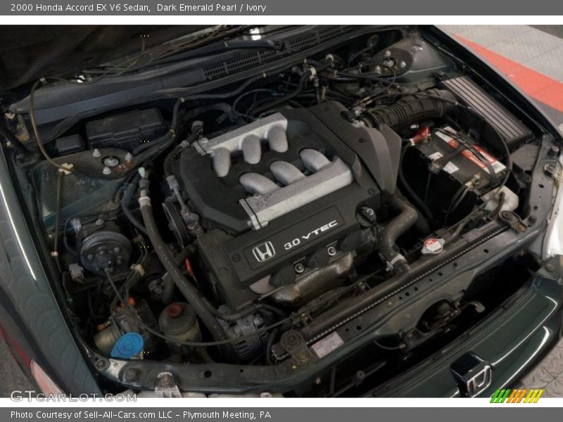 Dark Emerald Pearl / Ivory 2000 Honda Accord EX V6 Sedan