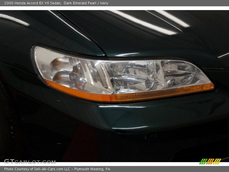 Dark Emerald Pearl / Ivory 2000 Honda Accord EX V6 Sedan