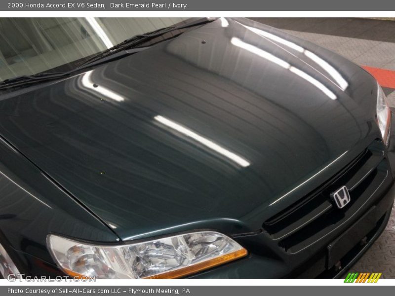 Dark Emerald Pearl / Ivory 2000 Honda Accord EX V6 Sedan