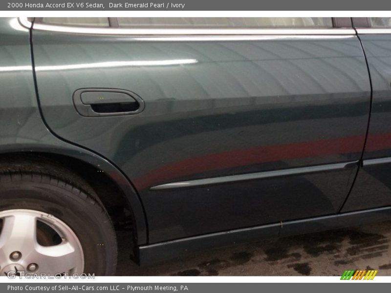 Dark Emerald Pearl / Ivory 2000 Honda Accord EX V6 Sedan