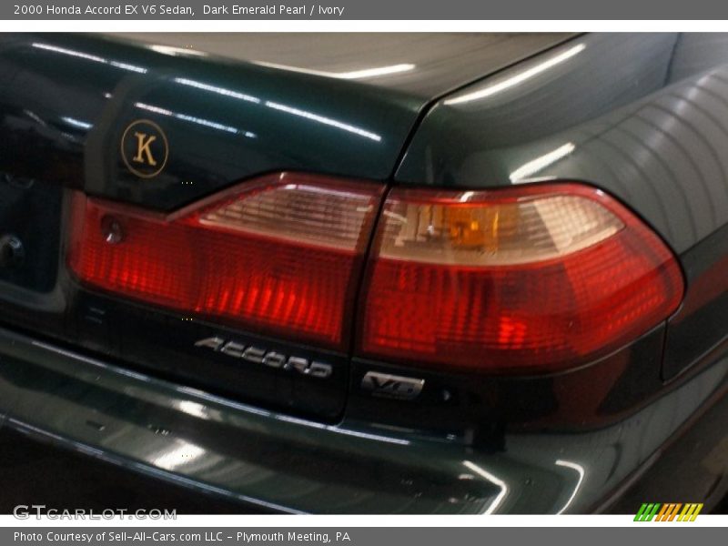 Dark Emerald Pearl / Ivory 2000 Honda Accord EX V6 Sedan