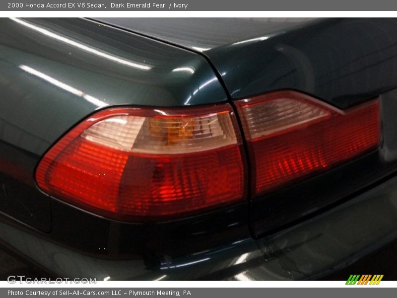 Dark Emerald Pearl / Ivory 2000 Honda Accord EX V6 Sedan