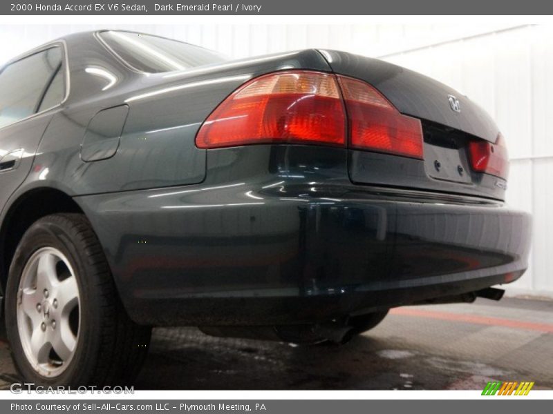 Dark Emerald Pearl / Ivory 2000 Honda Accord EX V6 Sedan