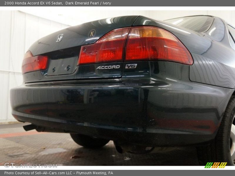 Dark Emerald Pearl / Ivory 2000 Honda Accord EX V6 Sedan