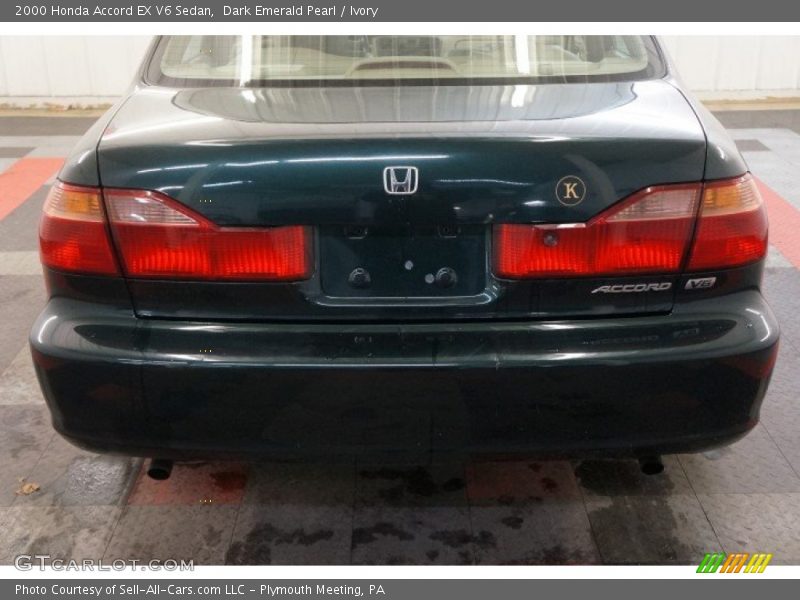 Dark Emerald Pearl / Ivory 2000 Honda Accord EX V6 Sedan