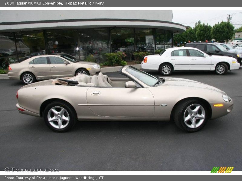 Topaz Metallic / Ivory 2000 Jaguar XK XK8 Convertible