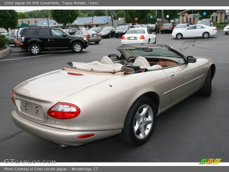 Topaz Metallic / Ivory 2000 Jaguar XK XK8 Convertible