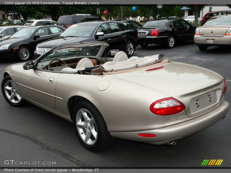 Topaz Metallic / Ivory 2000 Jaguar XK XK8 Convertible