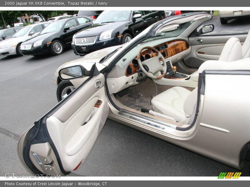 Topaz Metallic / Ivory 2000 Jaguar XK XK8 Convertible