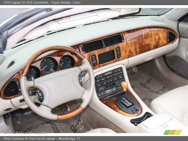 Topaz Metallic / Ivory 2000 Jaguar XK XK8 Convertible
