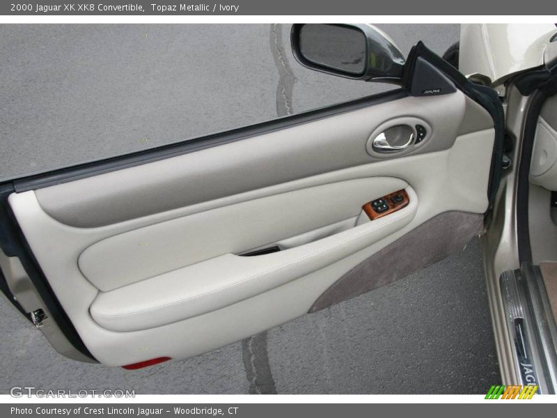 Topaz Metallic / Ivory 2000 Jaguar XK XK8 Convertible
