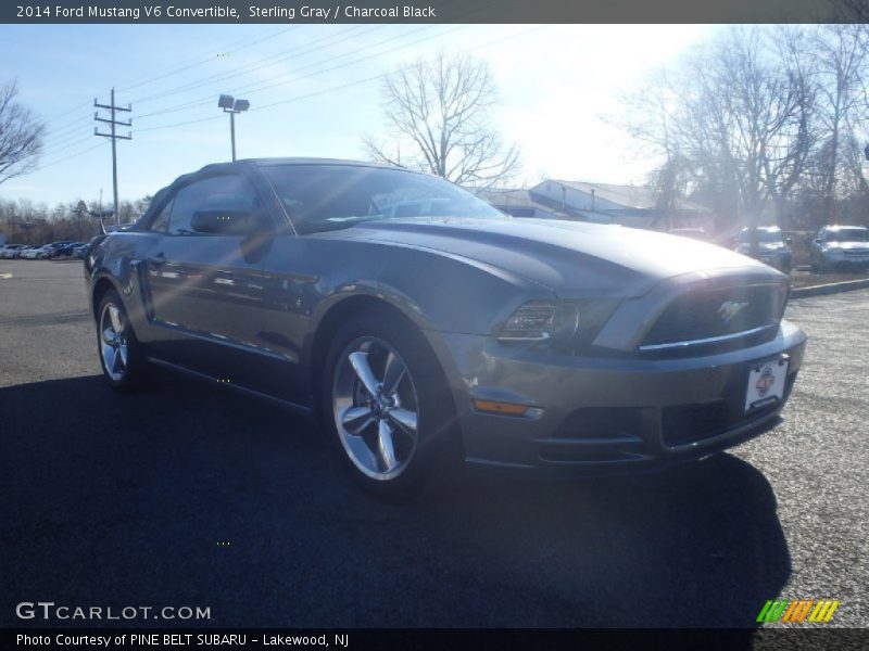 Sterling Gray / Charcoal Black 2014 Ford Mustang V6 Convertible