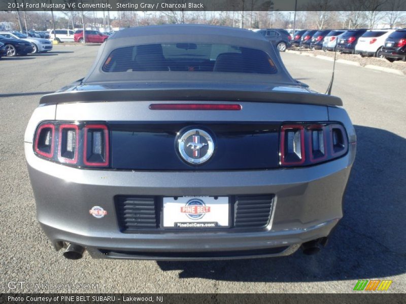 Sterling Gray / Charcoal Black 2014 Ford Mustang V6 Convertible