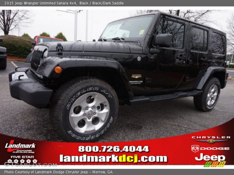 Black / Black/Dark Saddle 2015 Jeep Wrangler Unlimited Sahara 4x4