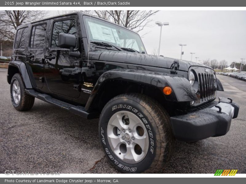 Black / Black/Dark Saddle 2015 Jeep Wrangler Unlimited Sahara 4x4