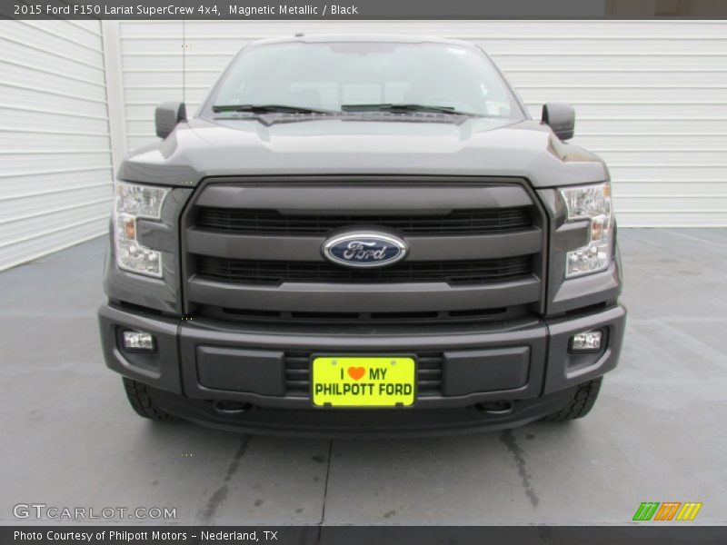 Magnetic Metallic / Black 2015 Ford F150 Lariat SuperCrew 4x4