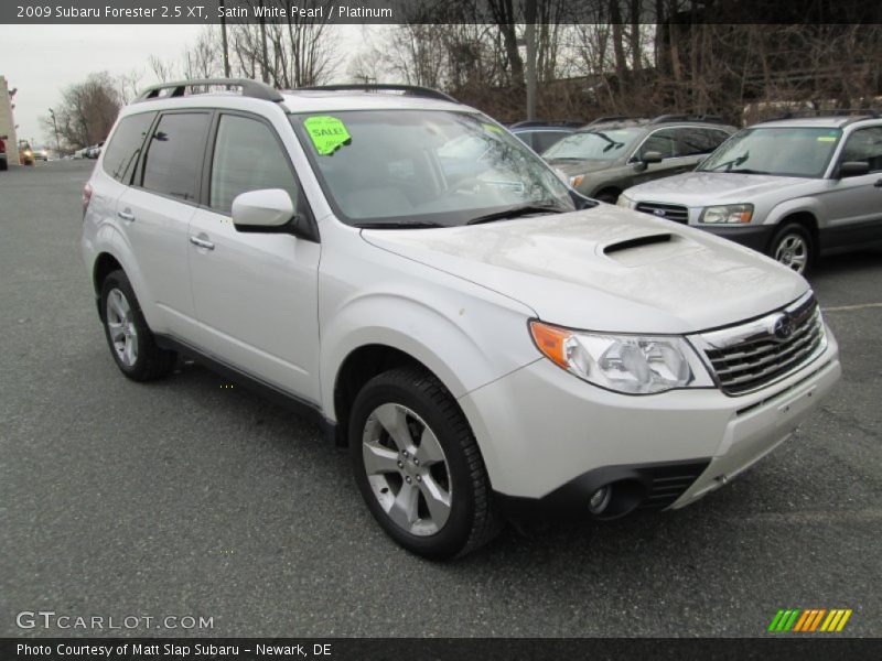 Satin White Pearl / Platinum 2009 Subaru Forester 2.5 XT