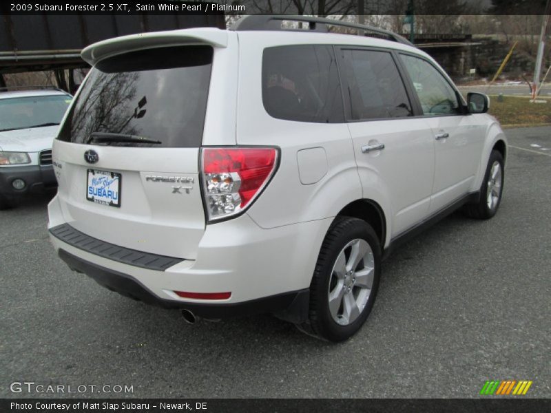 Satin White Pearl / Platinum 2009 Subaru Forester 2.5 XT