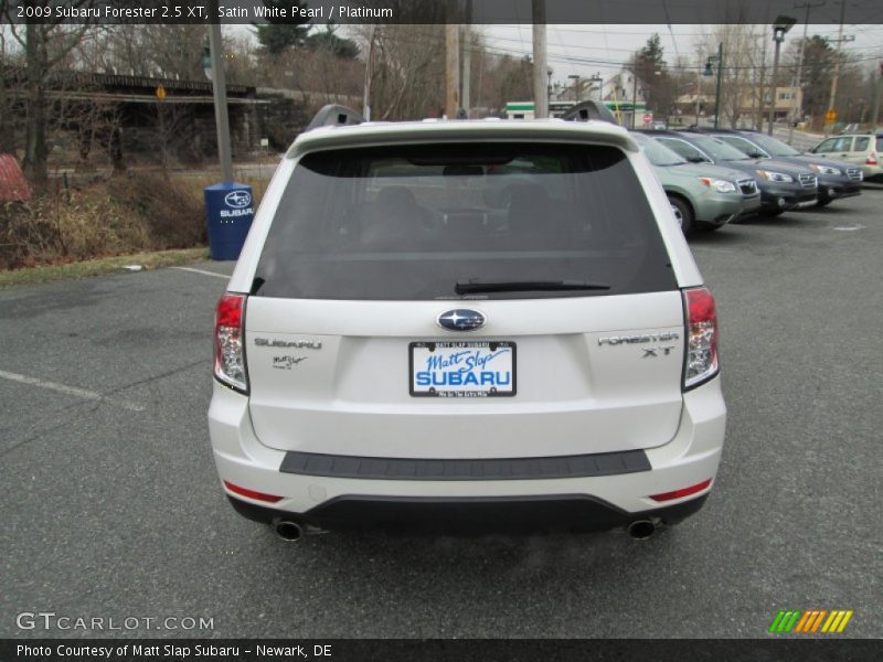 Satin White Pearl / Platinum 2009 Subaru Forester 2.5 XT