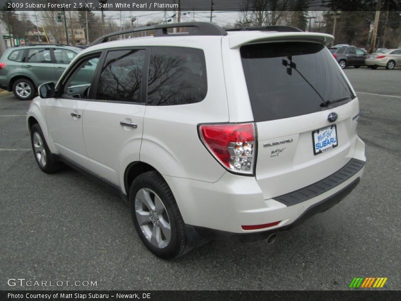 Satin White Pearl / Platinum 2009 Subaru Forester 2.5 XT