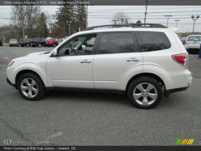Satin White Pearl / Platinum 2009 Subaru Forester 2.5 XT