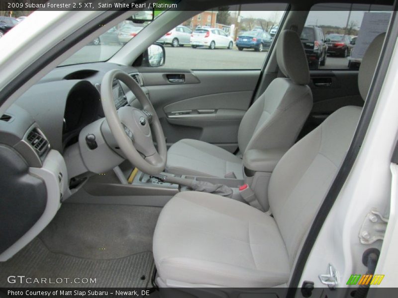 Satin White Pearl / Platinum 2009 Subaru Forester 2.5 XT