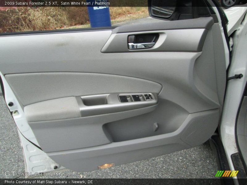 Satin White Pearl / Platinum 2009 Subaru Forester 2.5 XT