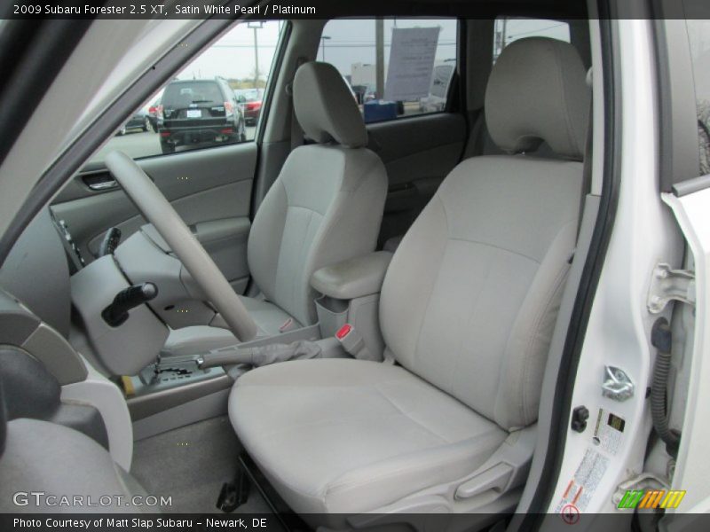 Satin White Pearl / Platinum 2009 Subaru Forester 2.5 XT