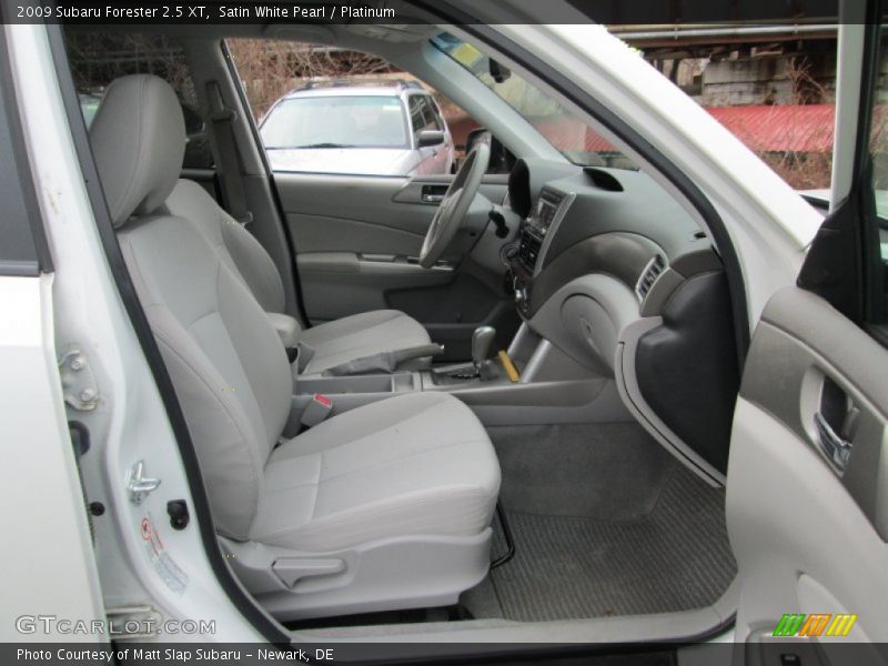 Satin White Pearl / Platinum 2009 Subaru Forester 2.5 XT