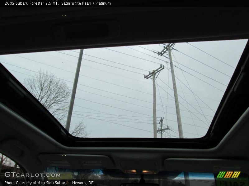 Satin White Pearl / Platinum 2009 Subaru Forester 2.5 XT