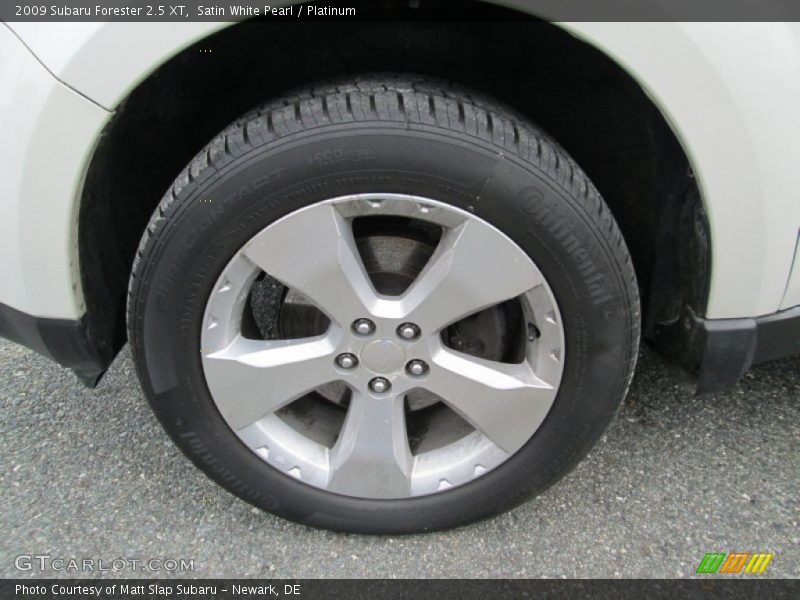 Satin White Pearl / Platinum 2009 Subaru Forester 2.5 XT