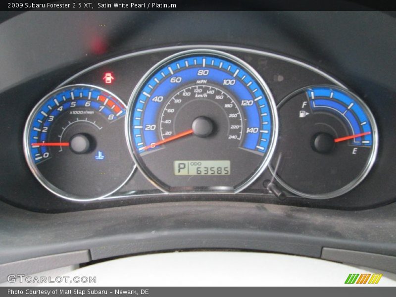 Satin White Pearl / Platinum 2009 Subaru Forester 2.5 XT