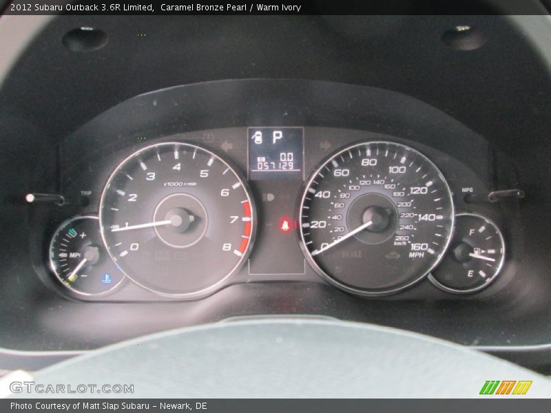 Caramel Bronze Pearl / Warm Ivory 2012 Subaru Outback 3.6R Limited