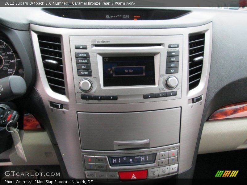Caramel Bronze Pearl / Warm Ivory 2012 Subaru Outback 3.6R Limited