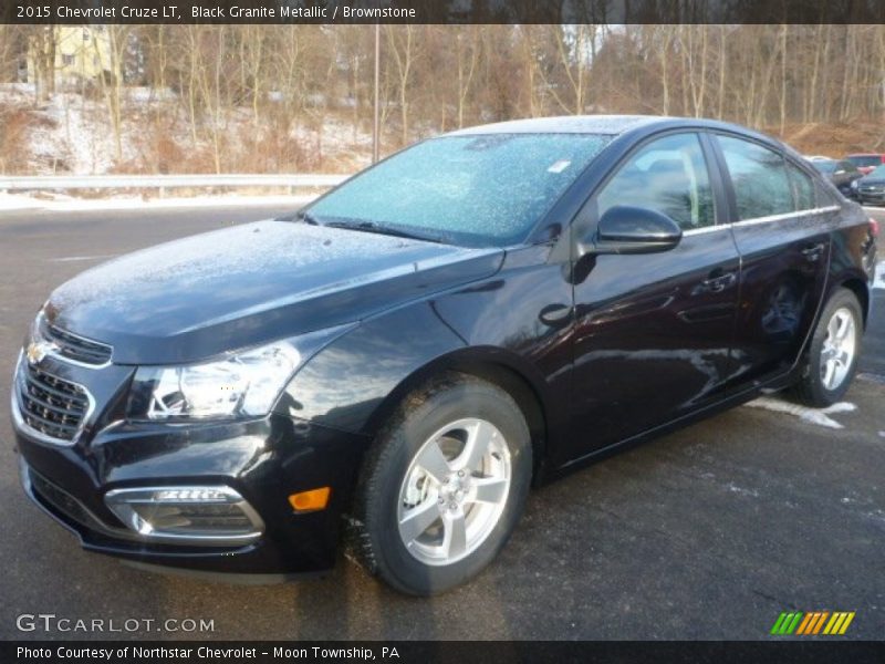 Black Granite Metallic / Brownstone 2015 Chevrolet Cruze LT