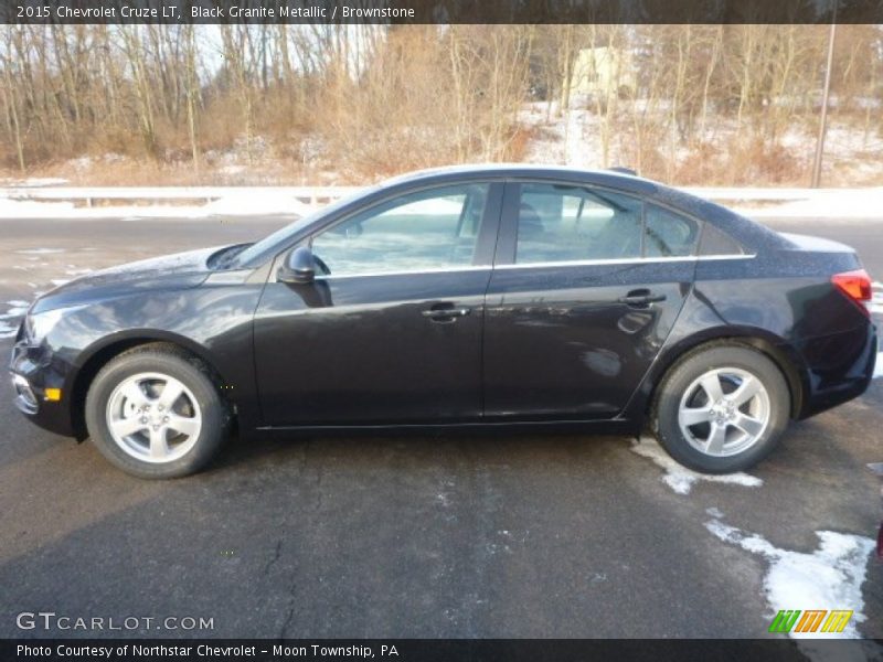 Black Granite Metallic / Brownstone 2015 Chevrolet Cruze LT